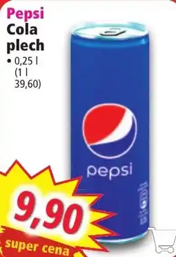 Norma Pepsi Cola plech nabídka