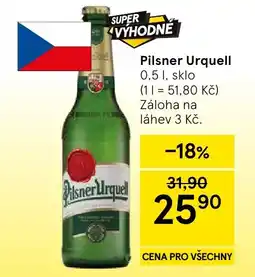 Tesco Pilsner Urquell nabídka