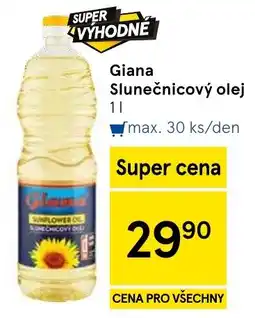 Tesco Giana slunečnicový olej nabídka