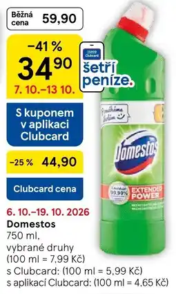 Tesco Domestos nabídka