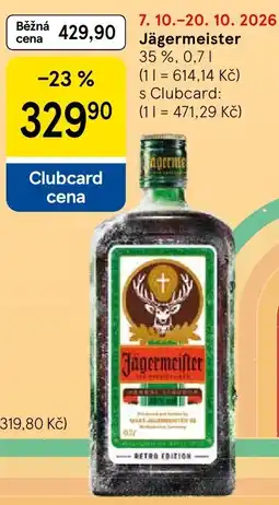 Tesco Jägermeister nabídka