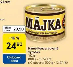 Tesco Májka lahůdkový vepřový krém nabídka