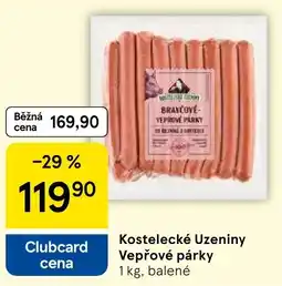 Tesco Kostelecké Uzeniny Vepřové párky nabídka