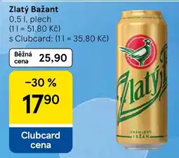 Tesco Zlatý Bažant nabídka