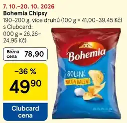 Tesco Bohemia Chipsy nabídka