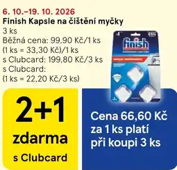 Tesco Finish kapsle na čištění myčky nabídka