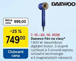 Tesco Daewoo Fén na vlasy nabídka