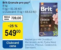 Tesco Brit Granule pro psy nabídka