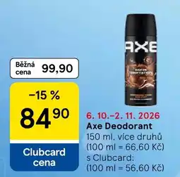Tesco Axe Deodorant nabídka