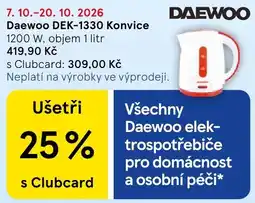 Tesco Daewoo konvice nabídka