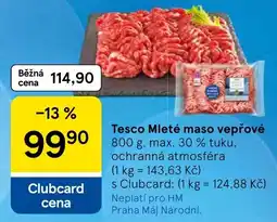 Tesco Tesco Mleté maso vepřové nabídka