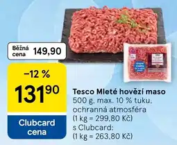 Tesco Tesco Mleté hovězí maso nabídka