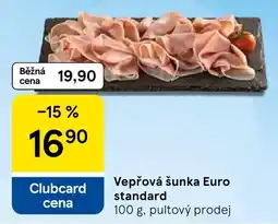 Tesco Vepřová šunka Euro standard nabídka