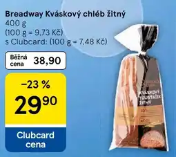 Tesco Breadway kváskový chléb žitný nabídka