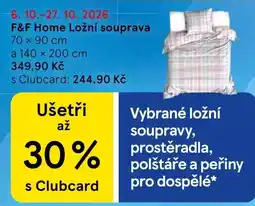 Tesco F&F Home Ložní souprava nabídka