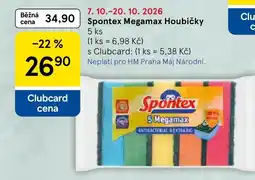 Tesco Spontex Houbičky nabídka