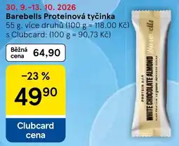 Tesco Barebells proteinová tyčinka nabídka