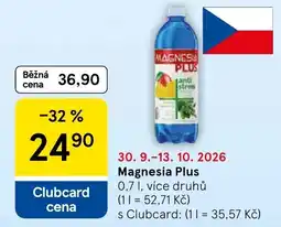 Tesco Magnesia Plus nabídka