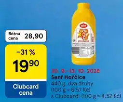 Tesco Senf Hořčice nabídka