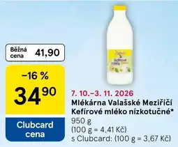 Tesco Mlékárna Valašské Meziříčí Kefírové mléko nízkotučné nabídka