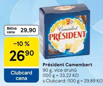 Tesco Président Camembert nabídka