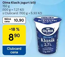 Tesco Olma bílý jogurt Klasik nabídka