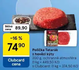 Tesco Tatarák z hovězí kýty nabídka