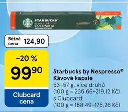Tesco Starbucks kávové kapsle nabídka