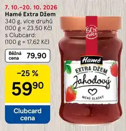 Tesco Hamé extra džem jahodový nabídka