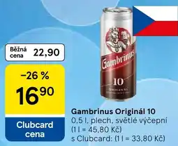 Tesco Gambrinus Originál 10 nabídka
