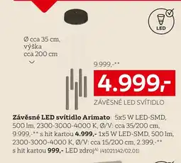 XXXLutz Arimato závěsné led svítidlo nabídka