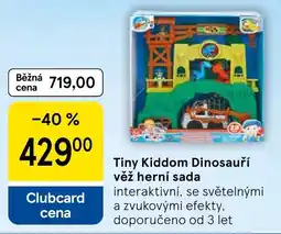 Tesco Tiny Kiddom Dinosauří věž herní sada nabídka