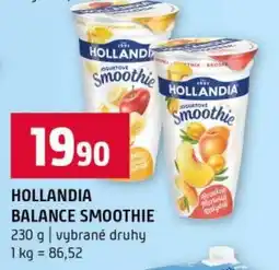 Terno Hollandia balance smoothie nabídka