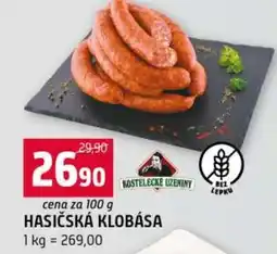 Terno Kostelecké územiny hasičská klobása nabídka