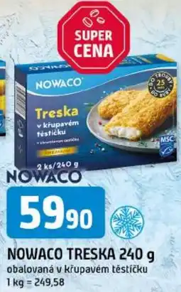 Trefa Nowaco treska v krupavém těstíčku nabídka