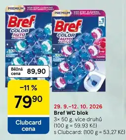 Tesco Bref WC blok nabídka