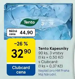 Tesco Tento kapesníky nabídka