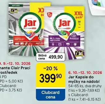 Tesco Jar Kapsle do myčky na nádobí nabídka