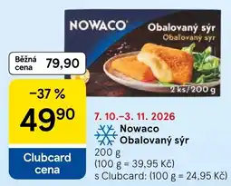 Tesco Nowaco obalovaný sýr nabídka
