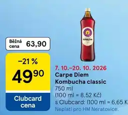 Tesco Carpe Diem Kombucha classic nabídka
