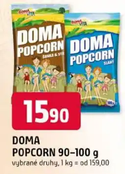 Trefa Doma popcorn nabídka