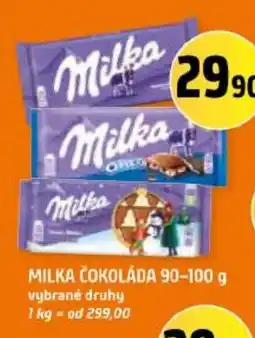 Trefa Milka čokoláda nabídka