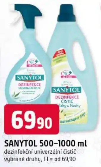 Trefa Sanytol dezinfekční univerzální čistič nabídka