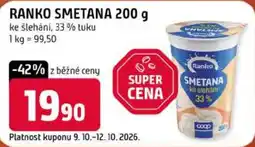 Trefa Ranko smetana ke šlehání nabídka