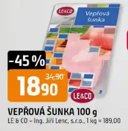 Trefa Le & Co vepřová šunka nabídka