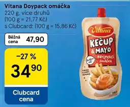 Tesco Vitana kečup & mayo srpovací omáčka nabídka
