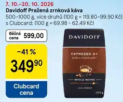 Tesco Davidoff pražená zrnková káva nabídka