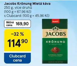 Tesco Jacobs krónung mletá káva nabídka