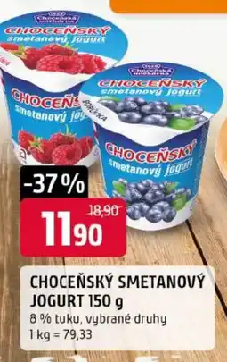 Trefa Choceňský smetanový jogurt nabídka