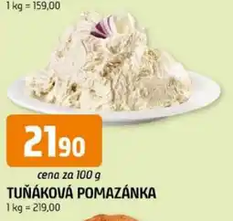Trefa tuňáková pomazánka nabídka